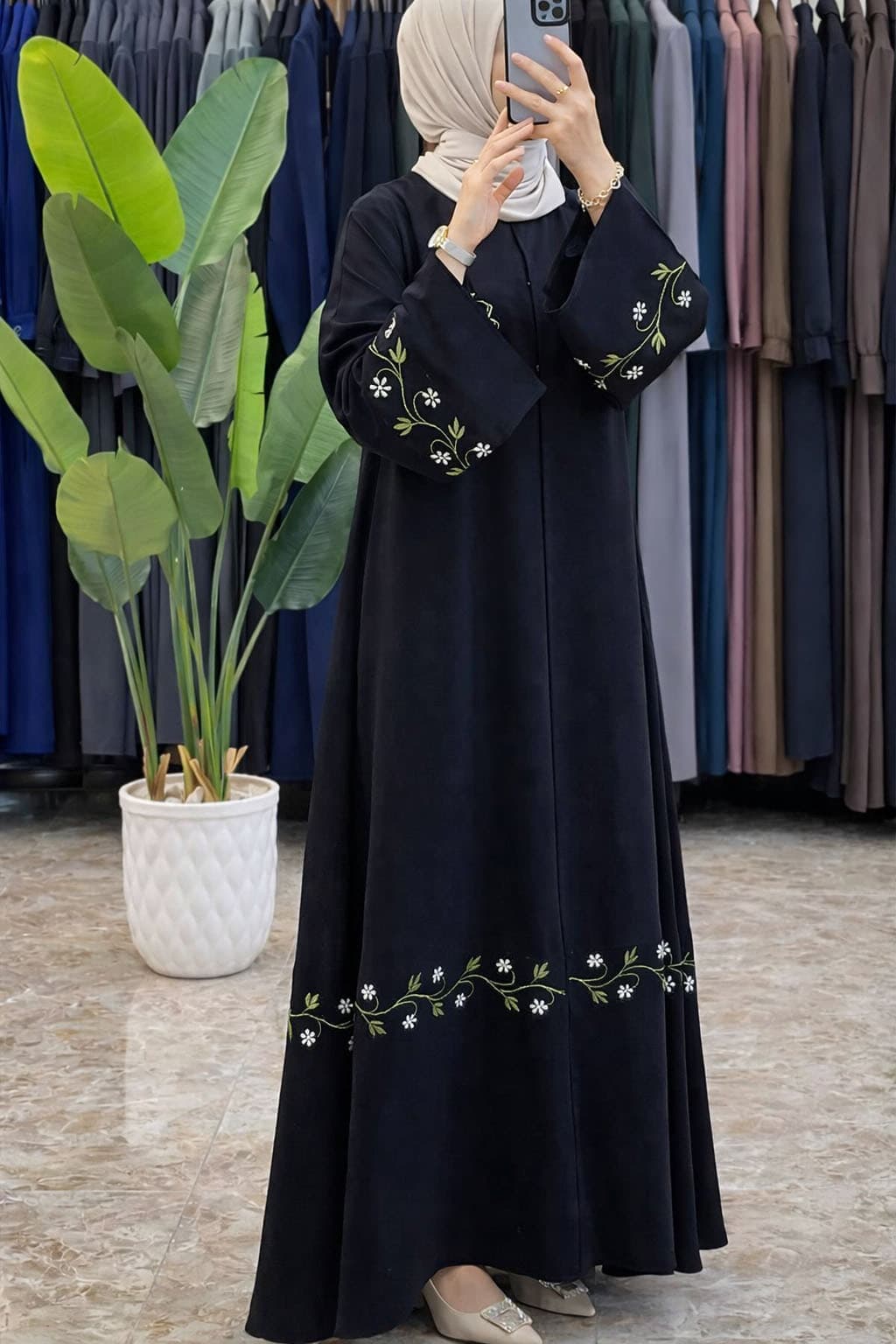 BRK14 Black Gown Borka