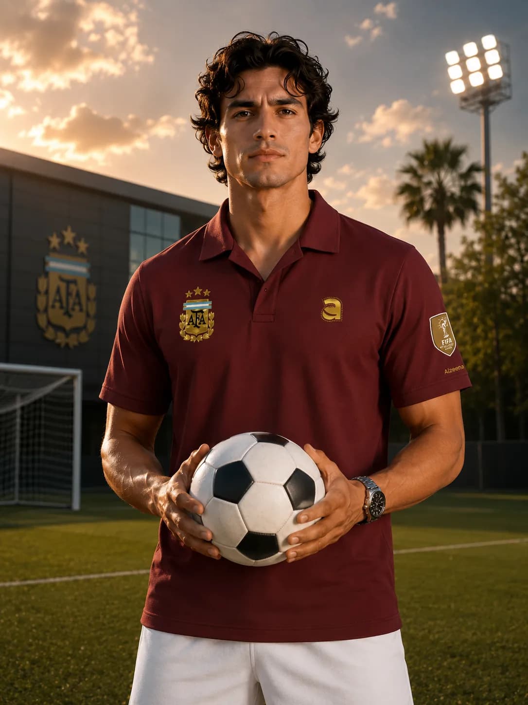APL15 Argentina Maroon Dropped Shoulder